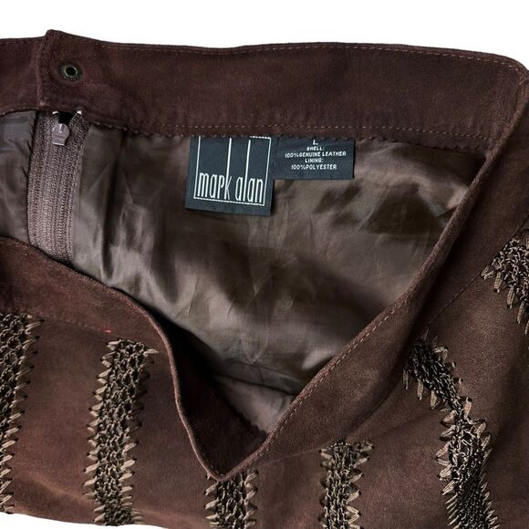 Elegant Brown Midi Skirt - Picture 7 of 7